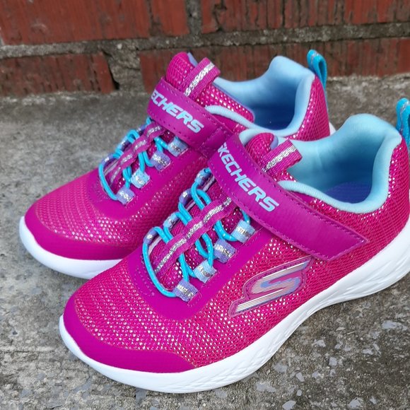 Skechers toddler girl size 11.5 shoes with velcro(New) - Picture 5 of 6